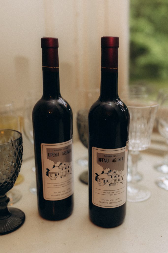 Wine botles in Padure manor