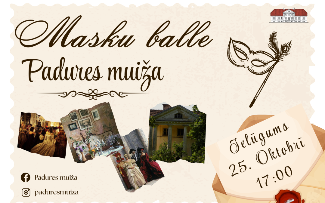 Masku balles plakāts